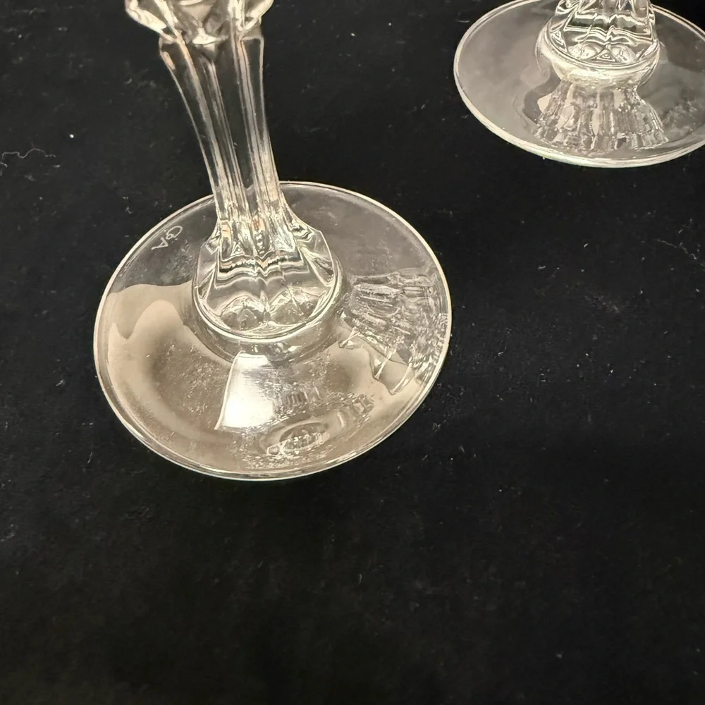Clear Crystal Wine Goblets - Set of 4 - Picture 4 of 6